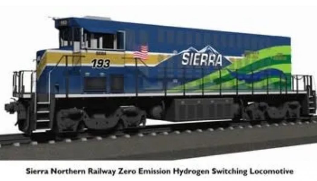 Sierra Northern Railway unveils new Hydrogen Powered, Zero Emission Switching Locomotive design concept